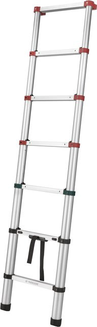 PARKSIDE Alu Teleskopleiter, 7-stufig, ausziehbar, Silber - Bild 1