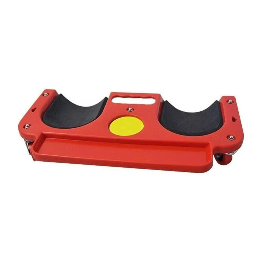 Bymaocar Rollbares Kniepolster in Rot mit Werkzeugablage und 5 Universalrädern, Tragfähigkeit 100 kg - Bild 4