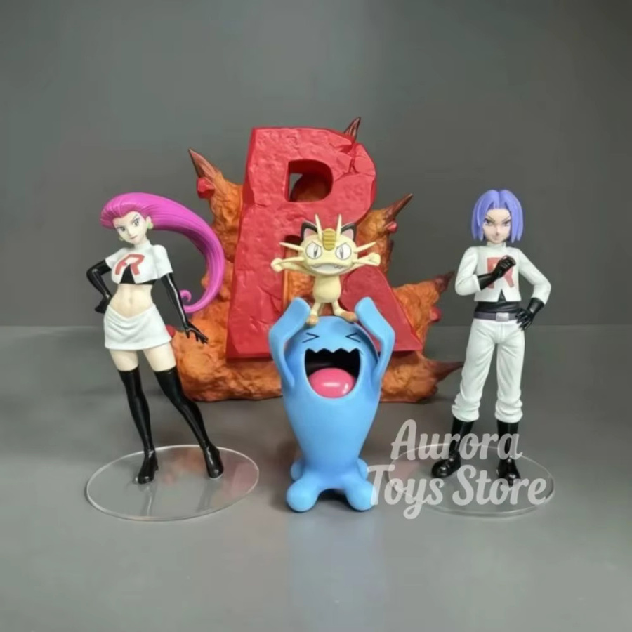 Bandai Pokémon Rocket Team Actionfigur, Anime, Kunststoff, Bunt - Bild 5