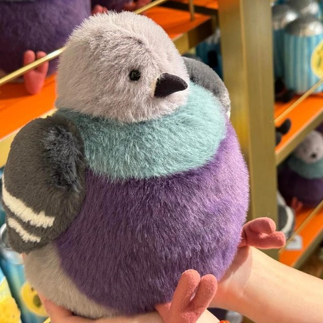 Fetttaube Plüschtier, Cartoon, Vogelpuppe, 23cm - Bild 1