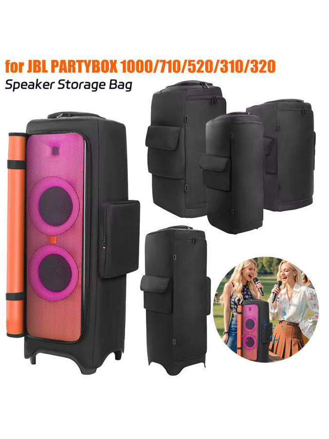 Wasserdichte Tragetasche für JBL PartyBox Lautsprecher in Schwarz - Bild 7