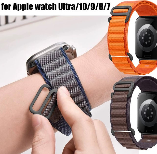 Uhrenarmband Nylon Alpine, Schwarz, Unisex - Bild 1