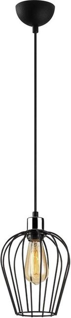 Opviq Pendelleuchte Tel in Schwarz aus Eisen mit E27 Fassung, Höhe: 116 cm, Breite: 20 cm, Tiefe: 20 cm - Bild 1