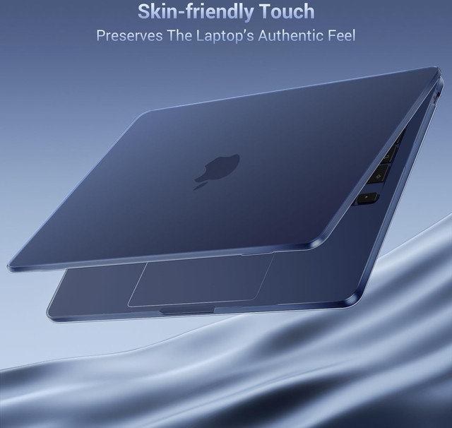 Schutzhülle für Apple MacBook Neo 13 Zoll Modell A3404 in Blau, matte Anti-Fingerabdruck und Anti-Kratzer Abdeckung - Bild 1