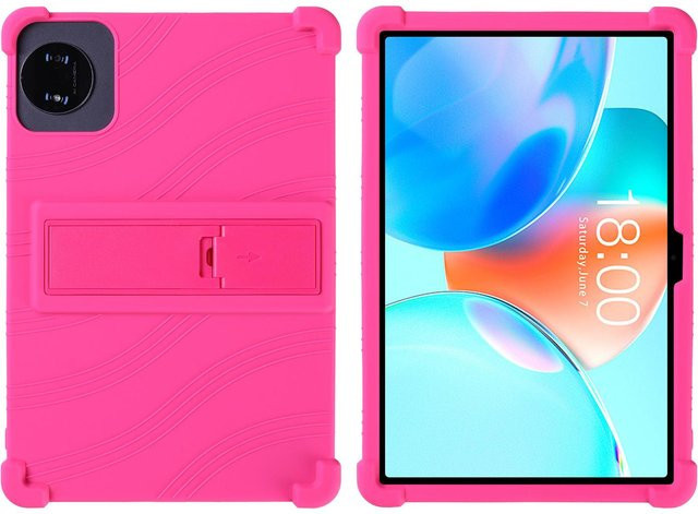 Silikon-Schutzhülle mit Ständer für dein TECLAST P50T 11-Zoll-Tablet in Rosa - Bild 1