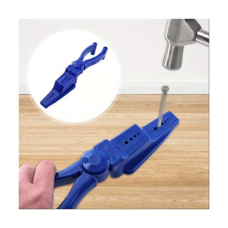 Sicherheits-Nagelklemmen-Werkzeug mit Gleitbacke und rutschfestem Griff in Blau für Heimwerker, Holzbearbeitung und Reparaturen - Bild 3