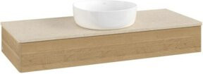 V&B Waschtischunterschrank Antao ohne Frontstruktur in Honey Oak, B/T/H: 120 x 50 x 19 cm - Bild 1