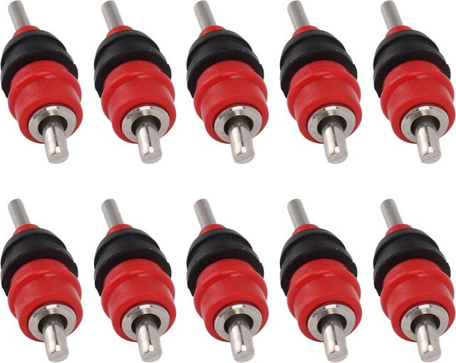 10 Stück mfySpace Automatische Hühner-Tränkenippel mit roter Stahlkugel für Geflügel, Enten und Hennen in Rot - Bild 1