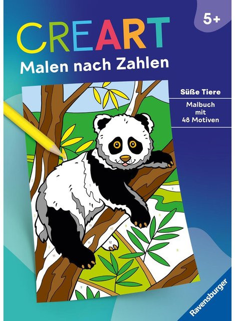 CreArt Malen nach Zahlen Süße Tiere, Taschenbuch - Bild 1