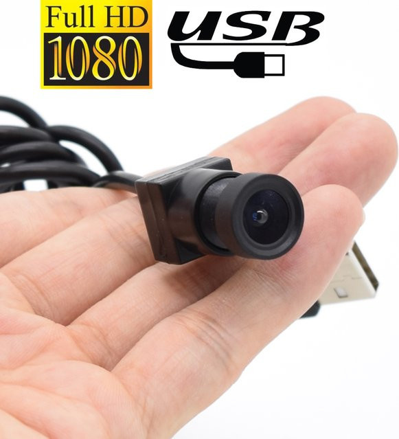 HQCAM USB Webcam Full HD Mini Kamera Modul mit IMX179 Sensor in Schwarz - Bild 1