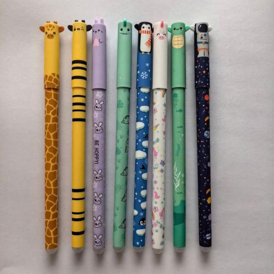 Chuqiaozhuann Radierbare Kugelschreiber Set mit 0,5 mm Spitze und hitzeempfindlicher Tinte, 8 Stück für Schule und Büro - Bild 3