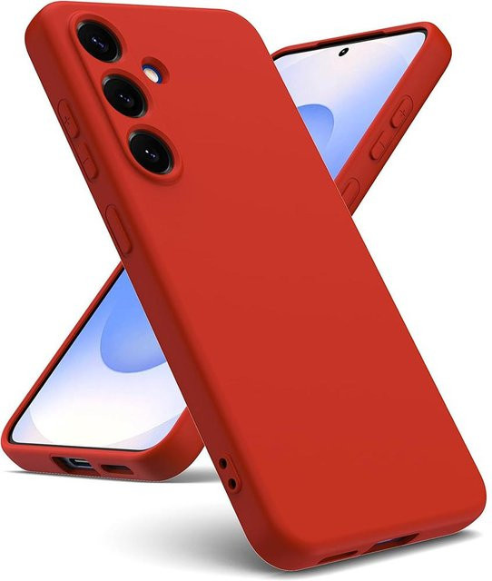 Stoßfeste Flüssigsilikon-Hülle für Samsung Galaxy S25 S24 S23 S22 Ultra Plus S21 FE in Candy-Farben - Bild 1