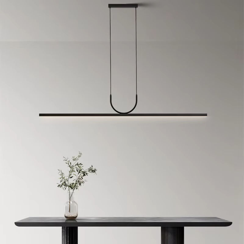 Moderne LED-Pendelleuchte von MZISOSOD in Schwarz für Esszimmer und Küche - Bild 3