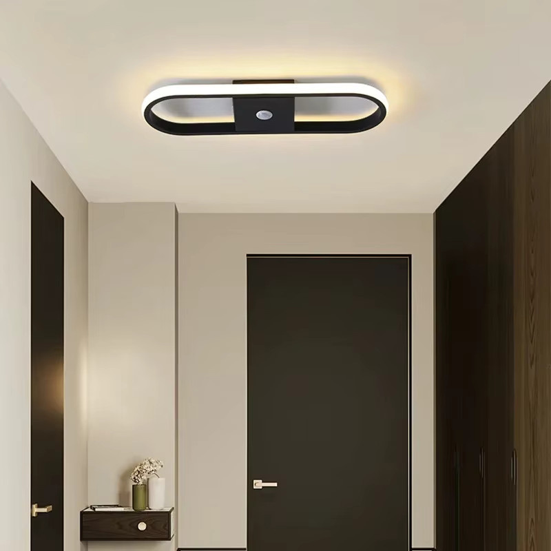 LEITELL Deckenleuchte mit PIR-Bewegungsmelder in Schwarz für Schlafzimmer, Wohnzimmer und Flur - Bild 3