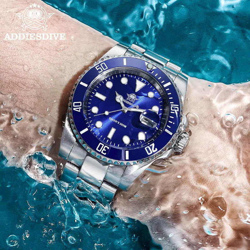 ADDIESDIVE Armbanduhr, Quarz, Edelstahl, Keramik, Herren - Bild 2