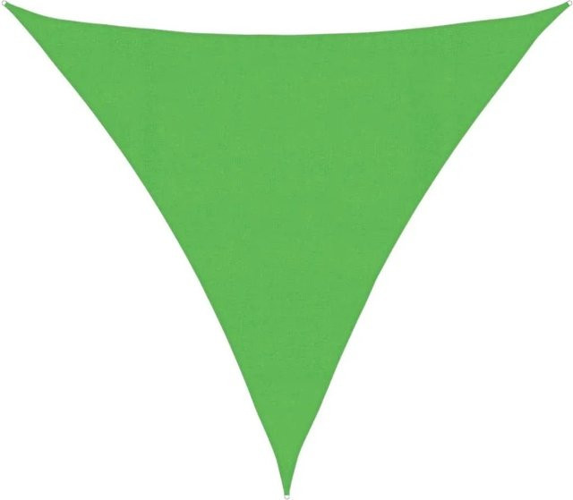 Furnicato Sonnensegel Dreieckig aus HDPE in Hellgrün, 4,5 x 4,5 x 4,5 m - Bild 1