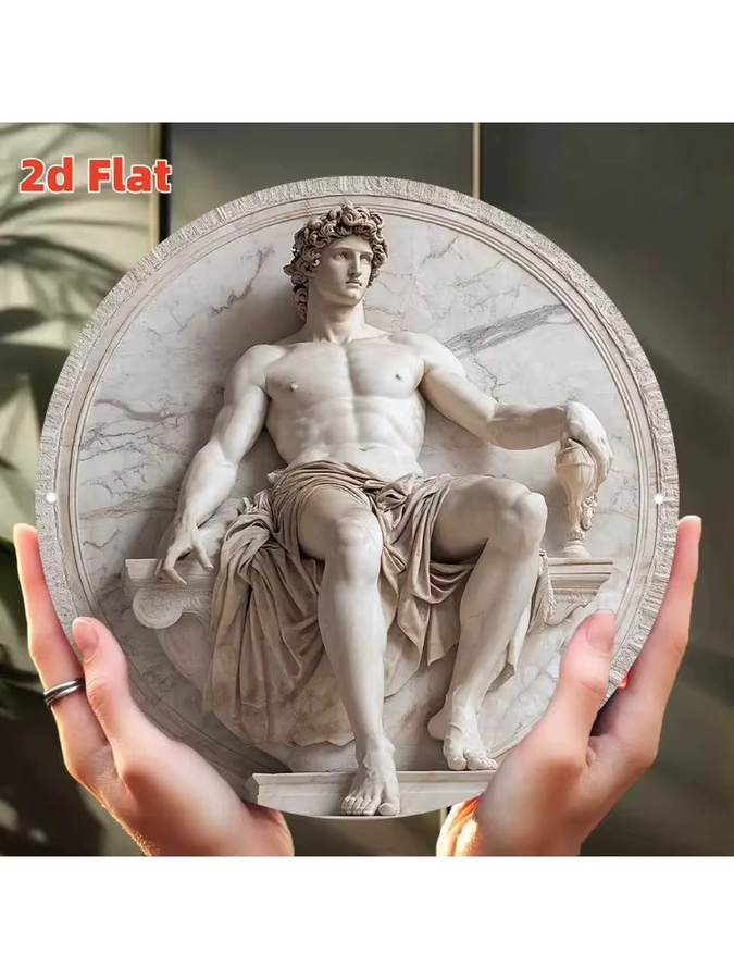 Antike griechische Mythologie-Skulptur als Wandkunst in klassischem Design von Potdemiel - Bild 5