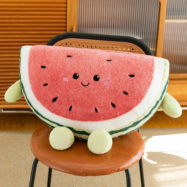 Wassermelone Kissen Plüschtier Puppe, 40 cm, pink - Bild 1