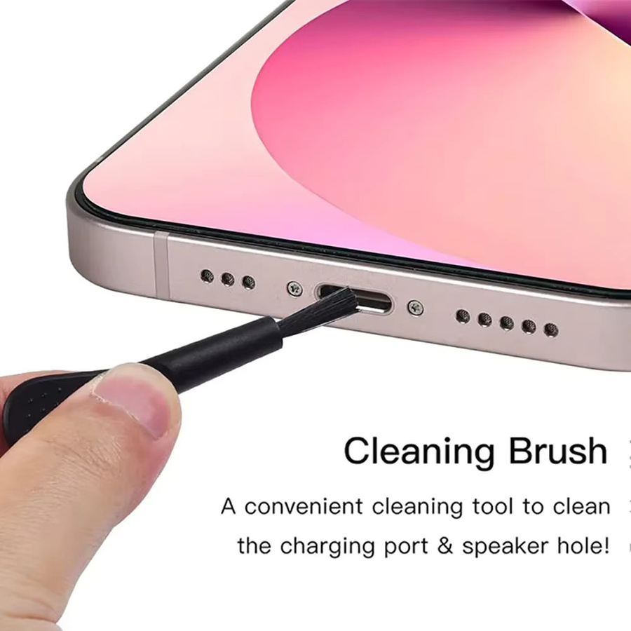 13-in-1 USB-C Reinigungsset mit Mini-Reinigungsbürste und Metall-Staubstecker-Entfernung für iPhone, Xiaomi und Kopfhörer - Bild 4