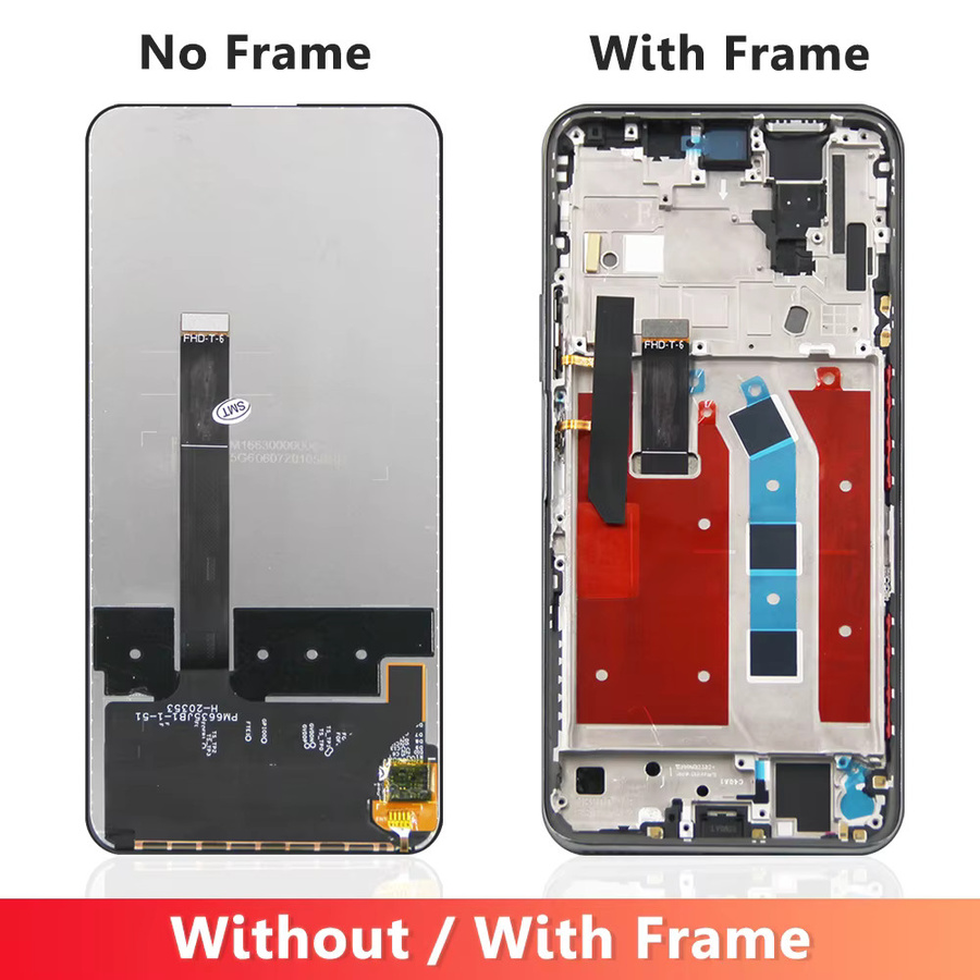 Huawei Y9A LCD Display Touchscreen Digitizer Montage mit Rahmen in Schwarz für Honor X10 5G 6.63 Zoll - Bild 2