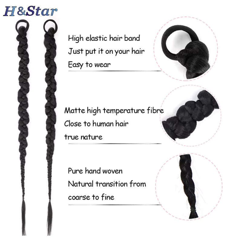 H & star Haarverlängerung Pferdeschwanz, synthetisch, Damen, 28 inch - Bild 2