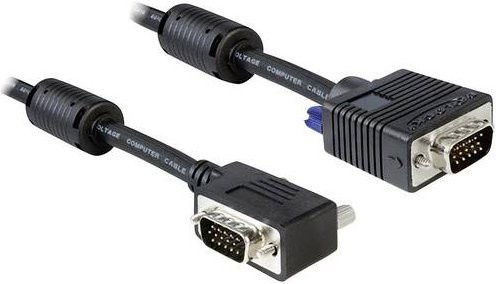 Delock VGA Anschlusskabel Schwarz 2,00 m mit VGA 15-pol. Steckern - Bild 1