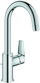 Grohe Waschtisch-Einhebelmischer BauEdge in Chrom mit Pop-up-Abfluss und Sicherheitsstopp - Bild 1