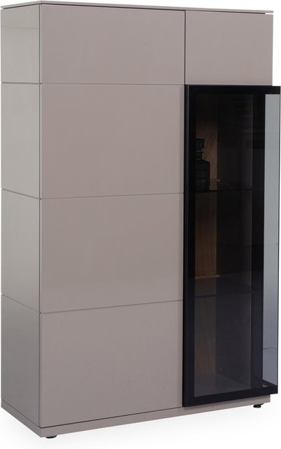 Highboard Rolf Weber ALTENA in Eiche mit Glastüren und LED-Beleuchtung, B/T/H: 140 x 44 x 87 cm - Bild 1