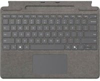 Microsoft Surface Pro Tastatur mit Stiftaufbewahrung in Platin, mechanisches QWERTZ-Layout, Farbe: Silber/Grau - Bild 1