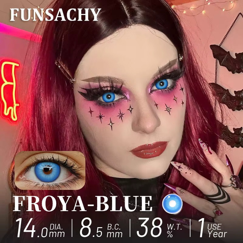 FUNSACHY Kontaktlinsen, rosa, rot, grün, Cosplay - Bild 2