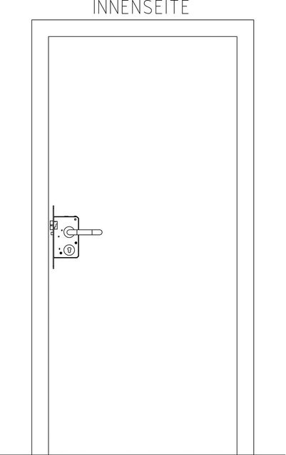 BKS Fluchttürschloss-Set Talin Funktion B nach EN 179 für 1-flügelige Türen, Dornmaß 65 mm, Edelstahl Silber - Bild 1