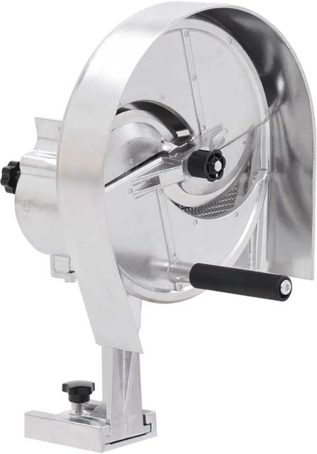 vidaXL Manueller Gemüseschneider Silber aus Aluminium und Edelstahl mit einstellbarer Dicke B/H: 22 x 44,5 cm - Bild 1