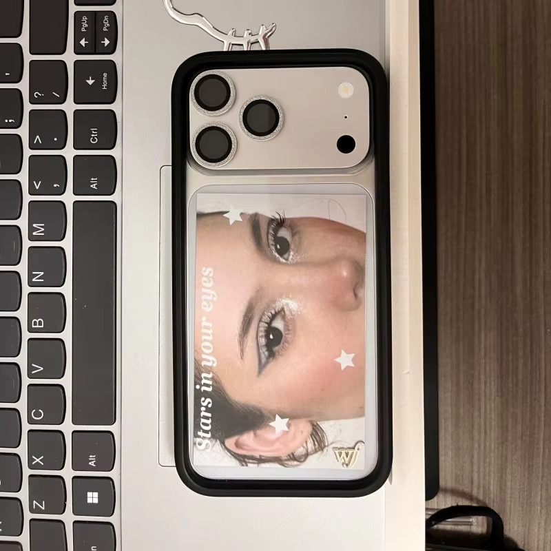 Wildflower Hyaline Karten Handyhülle für iPhone 12 bis 17 Pro Max Plus Air transparent mit wählbaren Fotos - Bild 2