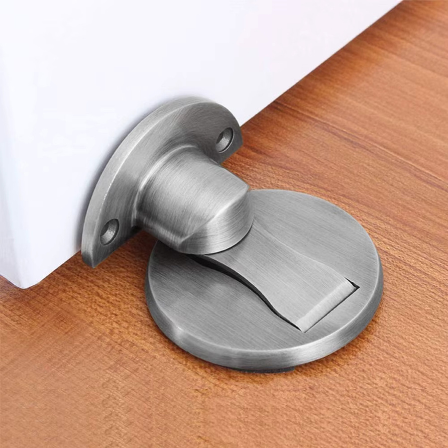 TFAAI Magnetischer Türstopper in Silber für die Bodenmontage als unsichtbarer Wandschutz - Bild 3