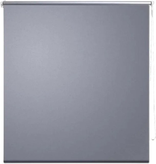 vidaXL Verdunkelungsrollo Grau, thermoisolierend, B/H: 120 x 230 cm - Bild 1