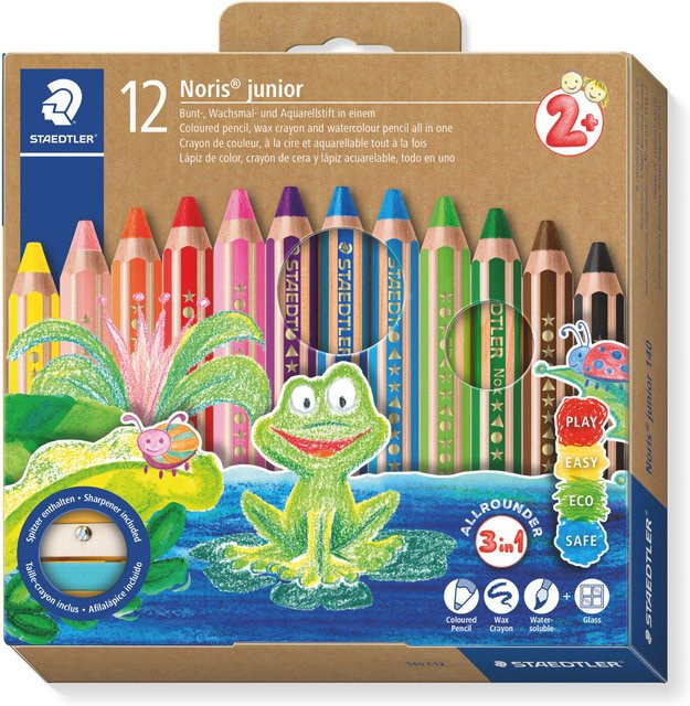 Staedtler Noris Junior Buntstift Set, 12 Stück, Mehrfarbig - Bild 1