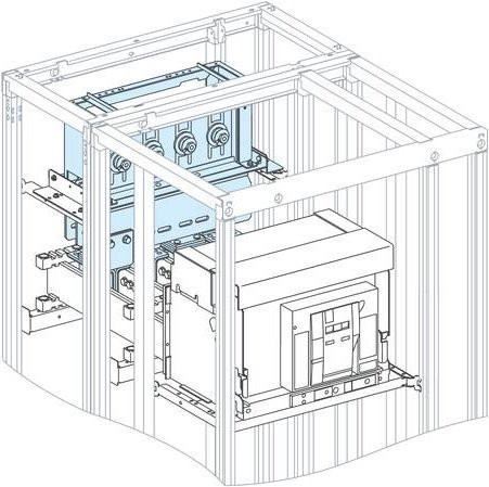Schneider Electric KTB04716 PrismaSeT-P Canalis KT 4poliger Anschlussblock 1600A für MasterPacT MTZ2 Kleinverteilerzubehör - Bild 1