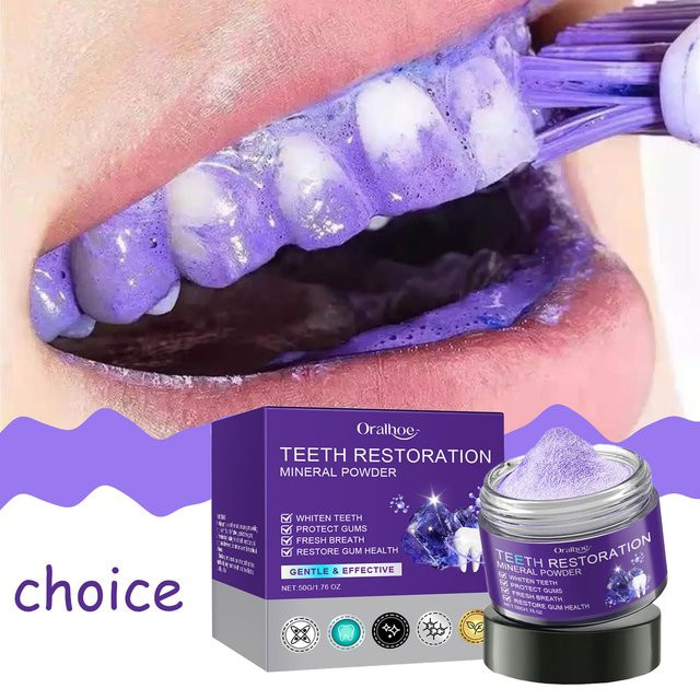 Oralhoe Zahnaufhellungspulver, Lavendelextrakt, 50g, Unisex - Bild 1