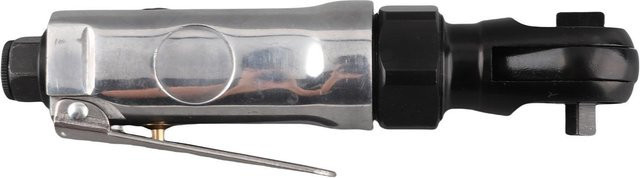 Pneumatische Mini Luftratschen Geradschaft mit 1/4 Zoll Vierkant und 1/4 Zoll Gewindeanschluss in Grau und Silber - Bild 1