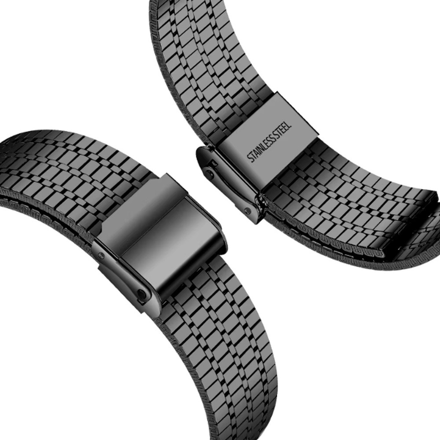 Xiaomi Uhrenarmband Edelstahl, 22 mm, Schwarz, Unisex - Bild 3