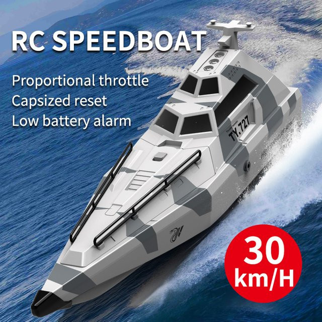 JIKEFUN Turbojet-Pumpe, Ferngesteuertes Jetboot, Hochgeschwindigkeits-Schnellboot-Modell - Bild 1