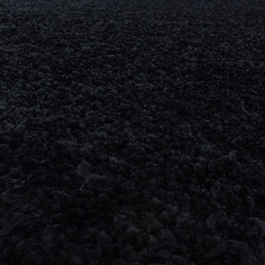 Ayyildiz Hochflorteppich Sydney Shaggy rund Schwarz Durchmesser: 160 cm - Bild 2