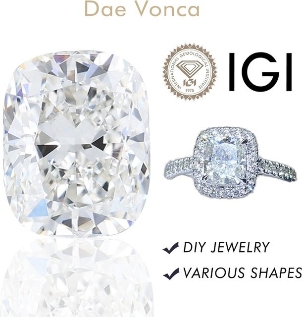 Dae Vonca Diamant, Kissenschliff, Lab-gewachsen, VS/VVS, Unisex - Bild 1