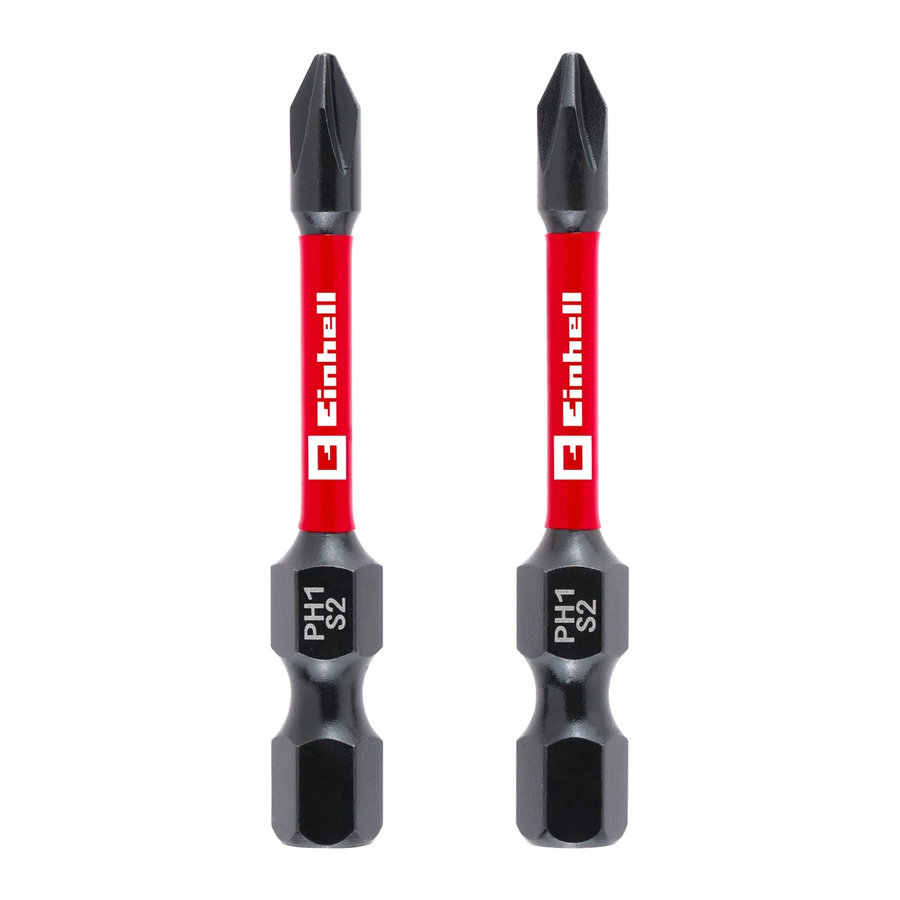 Einhell Impact Bit-Set 2-teilig PH1 in Rot aus Stahl, Länge: 50 mm - Bild 2