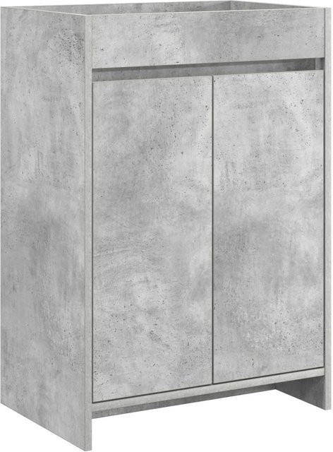 vidaXL Badunterschrank modern in Betongrau aus MDF, B/T/H: 56 x 37,5 x 81 cm - Bild 1