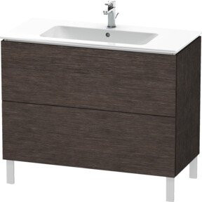 Duravit Waschtischunterschrank L-Cube in Weiss mit 2 Auszügen, B/T/H: 102 x 48,1 x 70,4 cm - Bild 1