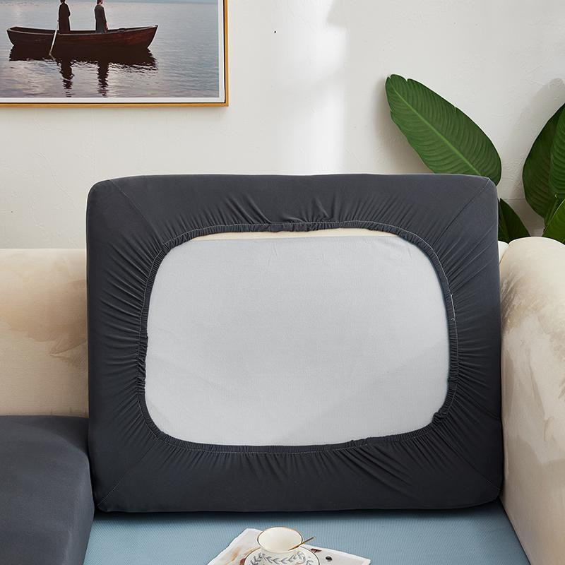 Housmife Elastischer Sofa-Sitzkissenbezug aus Polyester und Elasthan, Waschbarer Stuhlbezug zum Schutz vor Haustieren und Kindern, Einfarbig, Sitzlänge: 50-65 cm - Bild 2