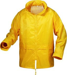 CRAFTLAND Schutz Regenjacke aus Nylon und Vinyl in Gelb, Größe 3XL