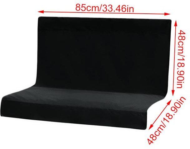 Sasky Ersatzbezug für Schaukelsitze aus wasserdichtem 600D Oxford-Gewebe, UV-beständig, Schwarz, B/T/H: 85 x 48 x 48 cm - Bild 1