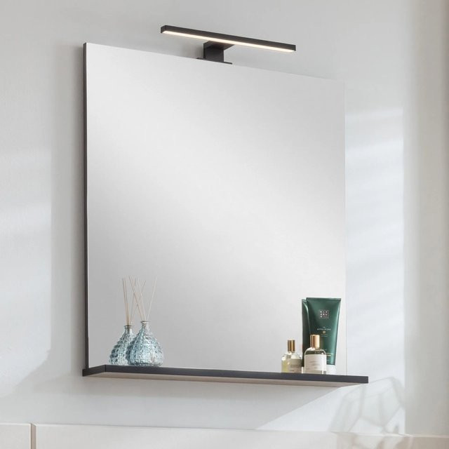 Fackelmann Spiegelelement TE-A in Nature Oak mit Spiegelglas, B/H/T: 59,8 x 69,2 x 13,5 cm - Bild 1